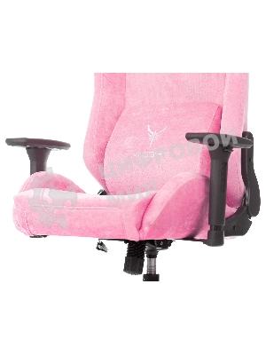 Кресло Knight N1 Fabric розовый, велюр, 120 кг, механизм качания