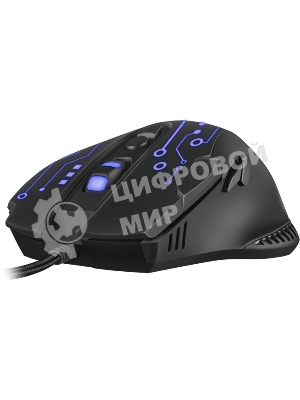 Мышь проводная SVEN RX-G715 черный, 3200 dpi, USB, кнопки - 8