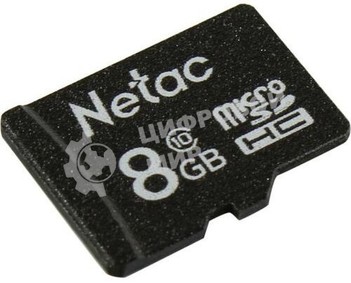 Флеш карта microSDHC 8Gb Netac P500 NT02P500STN-008G-S (без SD адаптера) 80Mb/s
