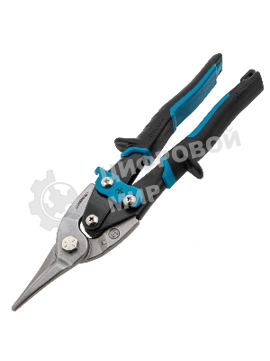 Ножницы по металлу GROSS 78325250мм прямой резсталь-CrMo двухкомп.рукоятки