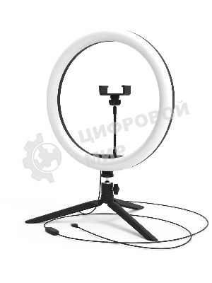 Светильник кольцевой Gauss 15W 800lm 3000-6500K 5V USB IP20 300x23мм черный дим пульт е LED