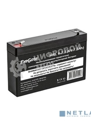 Батарея для ИБП ExeGate DTM 607 (6V 7Ah), клеммы F1