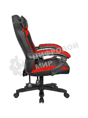 Кресло Defender Master черный, экокожа, 140 кг, механизм качания