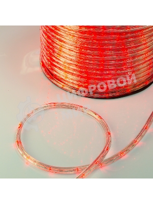 Дюралайт Neon-night LED, свечение с динамикой (3W) - красный, 36 LED/м, бухта 100м