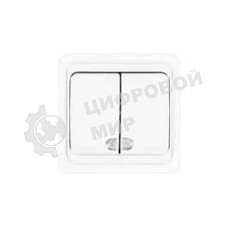 Выключатель 2-кл. СП Валери 10А IP20 с индик. белый Universal В0123