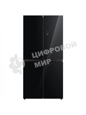 Холодильник Бирюса CD 466 BG черный трехкамерный Side by Side 303/153л морозилка снизу