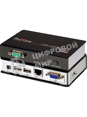Переключатель ATEN CE700A-D(AT-G) Удлинитель, SVGA+KBD+MOUSE USB ATEN, 150 метр., HD-DB15+USB A-тип, Female, c KVM-шнуром USB 1.8м, Б.П. 220> 5.3V