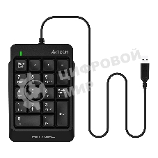 Числовой блок проводной A4Tech Fstyler FK13P, USB, черный