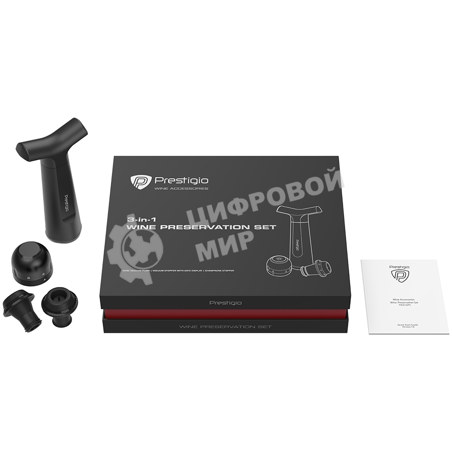 Набор для хранения вина Manual Vacuum Wine Stopper with stoppers and champane stopper