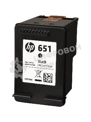 Картридж струйный HP 651 C2P10AE черный для HP DJ IA5575e (600 стр.)