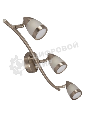 Светильник Hiper Светильник встраиваемый Сатин/Никель H077-3 Поворотный, мощность ламп до 50Вт Размер 18х13х55