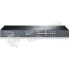 Коммутатор TP-Link SMB TL-SG1016 Коммутатор 16-port Gigabit Switch, 1U 19-inch rack-mountable steel case