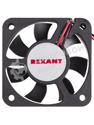 Вентилятор для корпуса Rexant RX 5010MS 12VDC черный, 50 мм, 4300 об/мин, 24 дБ, 2 pin