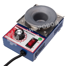 Паяльная ванна Rexant, модель R38F, 100 Вт, ø 38 мм, 200-480 °C, бессвинцовая