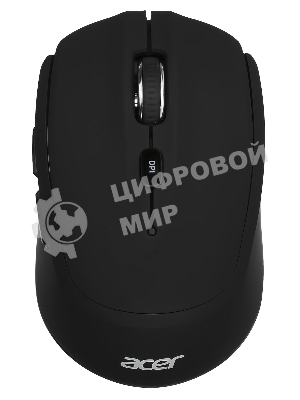 Мышь беспроводная Acer OMR040 черный, 1600 dpi, радиоканал, USB, кнопки - 6