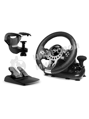 Руль SVEN GC-W700 (педали, вибро, скоба, лепестки, АКПП, D-pad, 12 кл, резин. вставки, PC/Xinput)