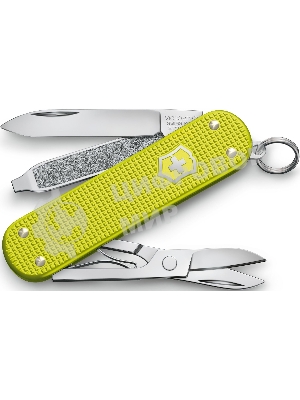 Нож перочинный Victorinox Alox Classic (0.6221.L23) 58мм 5 функций желтый подар.коробка