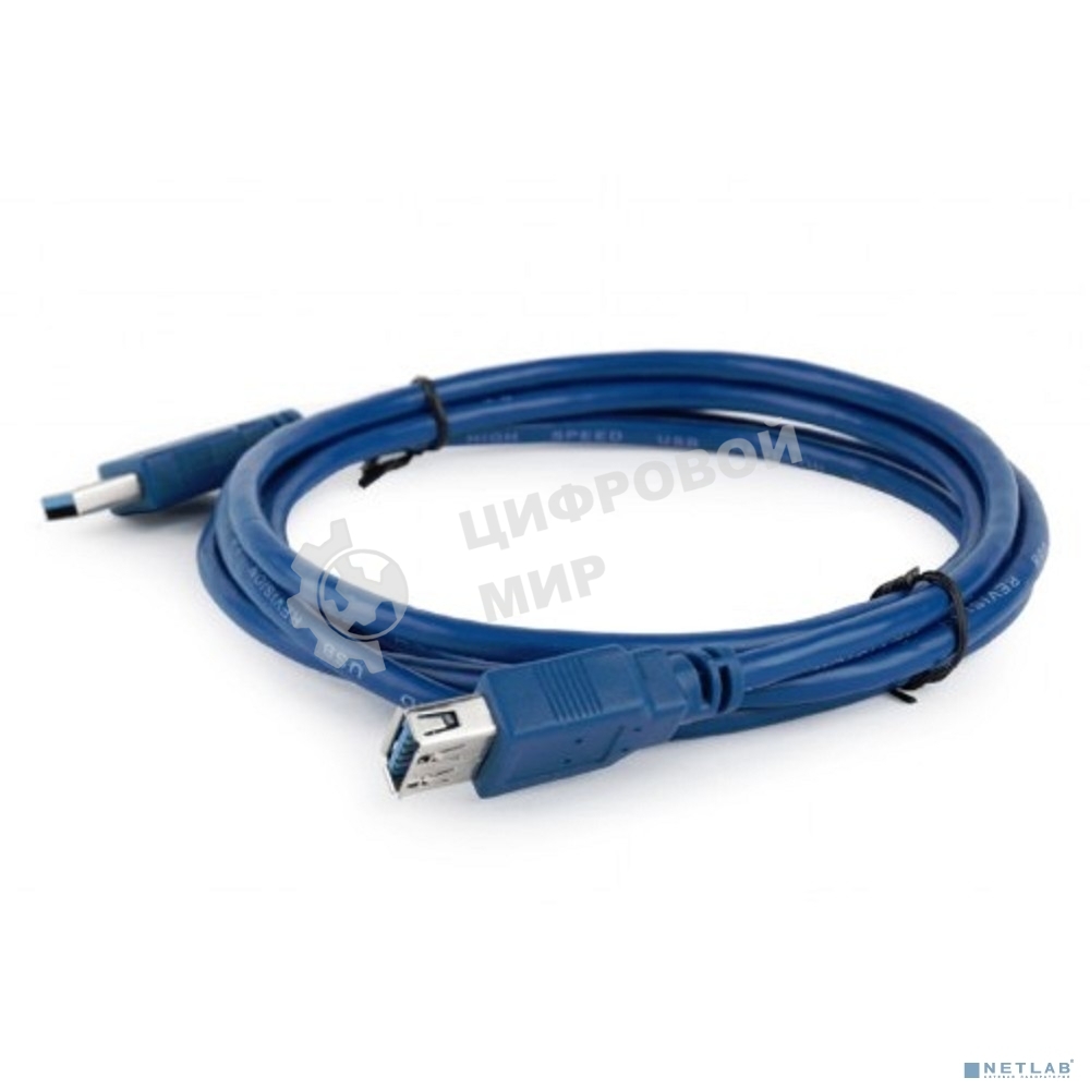 Кабель Bion USB 3.0 AM/AF удлинительный 1.8 м, позолоченные контакты