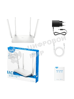 Роутер беспроводной Cudy WR1300 AC1200 10/100/1000BASE-TX/Wi-Fi белый