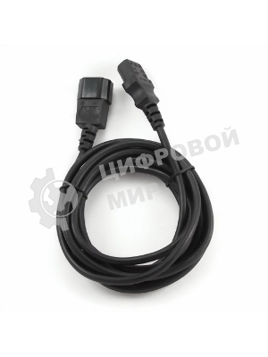Кабель питания сист.блок-монитор Gembird 3.0м, VDE(0.75мм), черный, с зазем., пакет