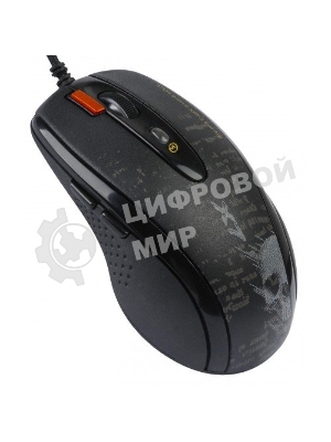 Мышь проводная A4Tech F5 черный, 3000 dpi, USB, кнопки - 7