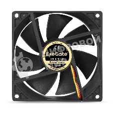 Вентилятор для корпуса ExeGate ExtraPower EP09225S3P черный, 92 мм, 2600 об/мин, 32 дБ, 3 pin