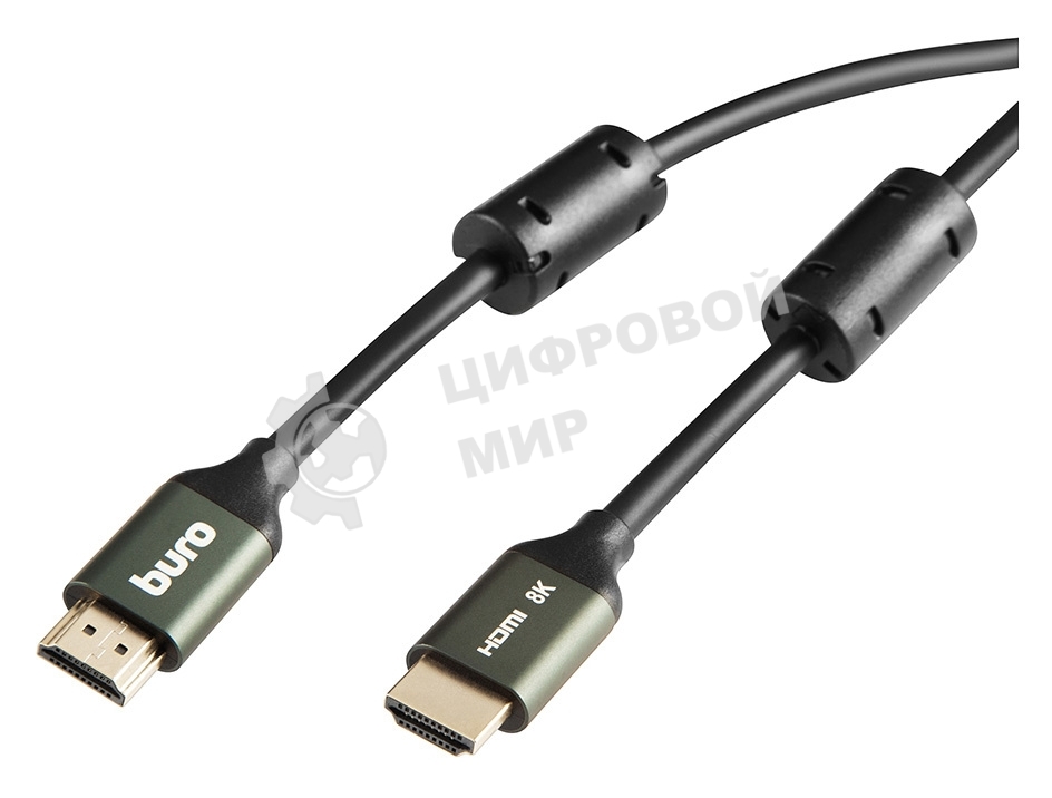 Кабель аудио-видео Buro HDMI (m)/HDMI (m) 5м. феррит.кольца позолоченные контакты черный