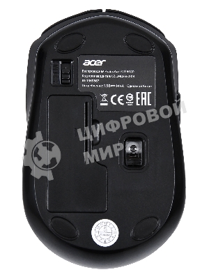 Мышь беспроводная Acer OMR040 черный, 1600 dpi, радиоканал, USB, кнопки - 6