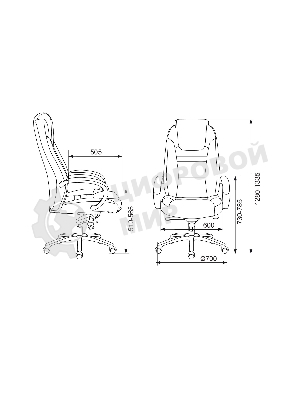 Кресло Бюрократ T-9923SL/BLACK черный, кожа