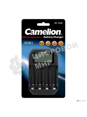 Быстрое зарядное устр-во с индикацией Camelion BC-1046 (4хАА, ААА)