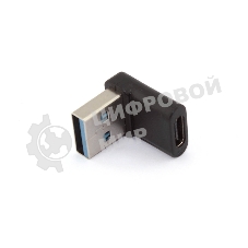 Переходник OTG USB A 3.0 на Type-C папа-мама угловой