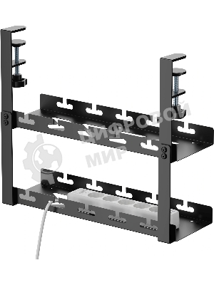 Кабель-канал Cactus CS-CM-400-2BK для столов 40x13.4x34.2 см черный