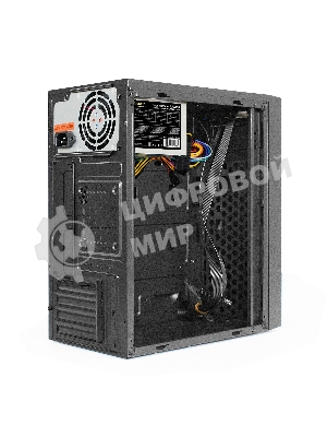 Компьютерный корпус Minitower ExeGate BAA-113-AAA450 (mATX, БП AAA450 с вент. 8см, 2*USB, аудио, черный)