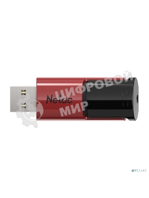Флешка USB Netac U182 (NT03U182N-064G-32RE), 64Gb, USB 3.0, R/W 70/30, красный/черный