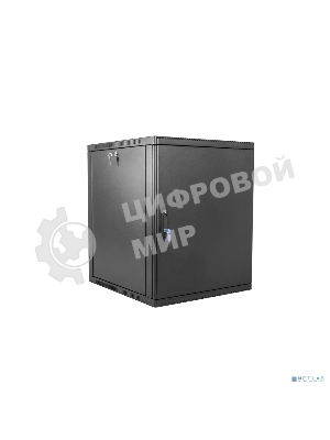 Шкаф ЦМО телекоммуникационный настенный сварной 12U (600 500) съемные стенки, дверь металл, черный
