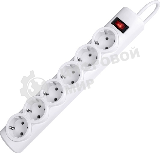 Сетевой фильтр Defender DFS 153 3 м, белый, 6 розеток