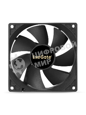 Вентилятор для корпуса ExeGate ExtraPower EP09225S3P черный, 92 мм, 2600 об/мин, 32 дБ, 3 pin