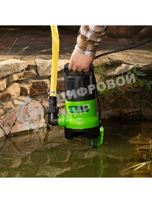 Дренажный насос Сибртех для грязной воды СДН800-35 800 Вт напор 9 м 13500 л/ч