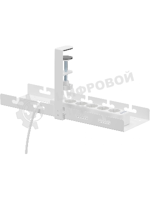 Кабель-канал Cactus CS-CM-400-1WT для столов 40x12.9x19см белый