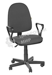 Кресло компьютерное OLSS ПРЕСТИЖ темно-серый В-40 Крестовина: 