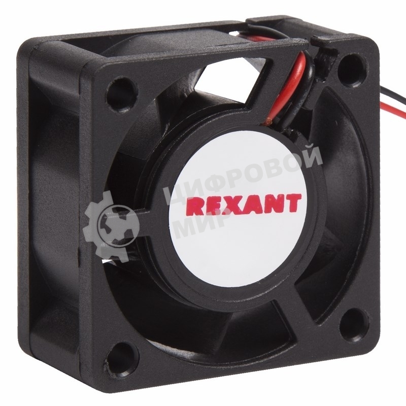 Вентилятор для корпуса Rexant RX 4020MS 24VDC черный, 40 мм, 6800 об/мин, 28 дБ, 2 pin