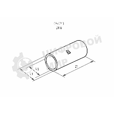Соединительная гильза Rexant L-21 мм 10 мм² (ГМЛ (DIN) 10)