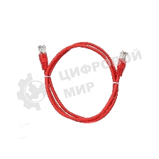 Патч-корд литой Aopen/Qust UTP кат.5е 1м красный