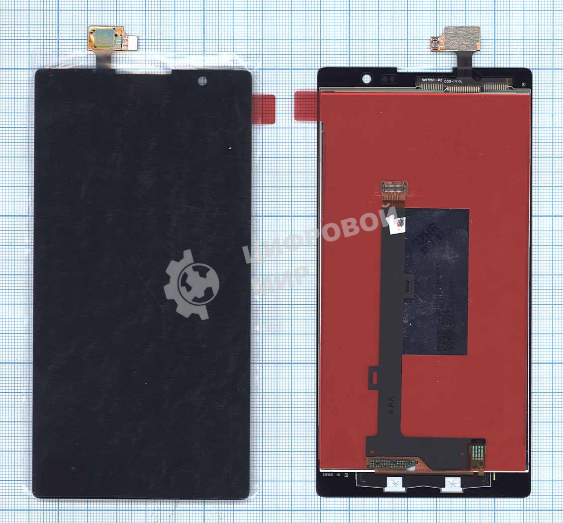 Дисплей для Lenovo P90 черный