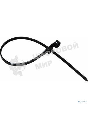 Хомут кабельный Rexant 3.6х100 под винт нейл. черный (уп. 100 шт)