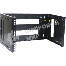 Кронштейн настенный ЦМО 9U, регулируемая глубина 300-450 мм, черный КНО-М-9U-9005