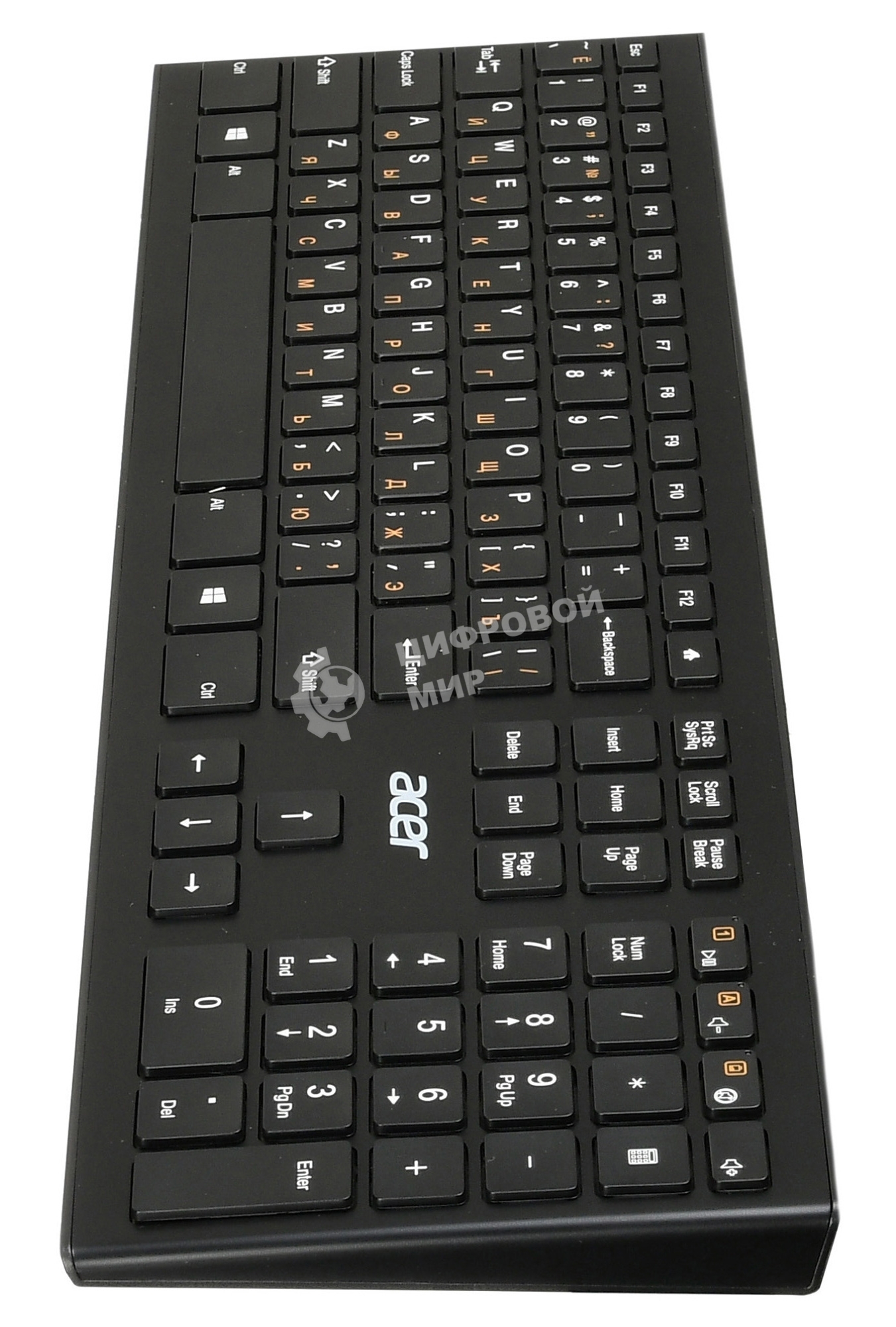Клавиатура беспроводная Acer OKR010, USB, Радиоканал, черный