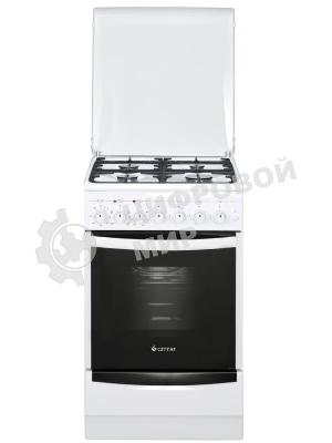 Плита комбинированная Gefest ПГЭ 5102-02 0300 белый, конфорок 4 газовых, духовка 55 л, 50 см x 85 см x 58.5 см