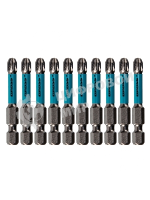 Набор бит торсионных PZ3x50 мм, для ударных шуруповертов, 10 шт. Gross