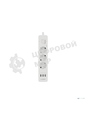 Удлинитель с USB зарядкой Harper UCH-330 White